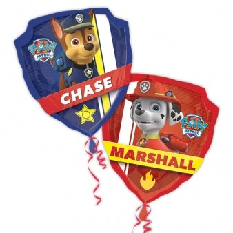 Paw Patrol Chase And Marshall 2-Sided Supershape Helium Filled Foil Balloon