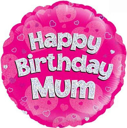 Happy Birthday Mum Helium Filled Foil Balloon