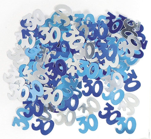 Blue And Silver 30 Metallic Confetti 14g