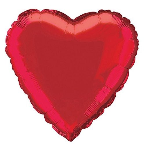 Red Heart Shape Helium Filled Foil Balloon