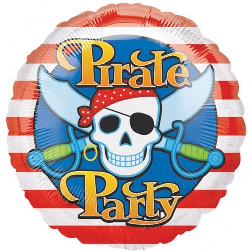 Pirate Party Helium Filled Foil Balloon