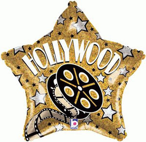 Hollywood Star Helium Filled Foil Balloon