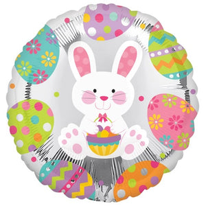 Enchanted Easter Bunny Helium Filled Foil Balloon