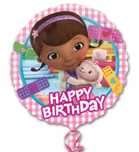 Doc McStuffins Happy Birthday Helium Filled Foil Balloon