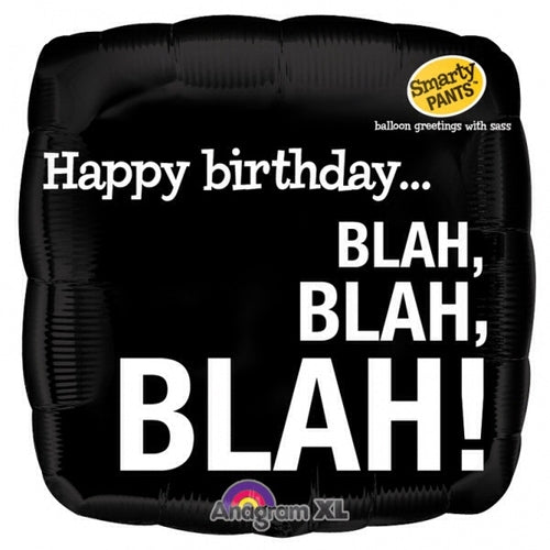 Happy Birthday .... Blah, Blah, Blah! Helium Filled Foil Balloon