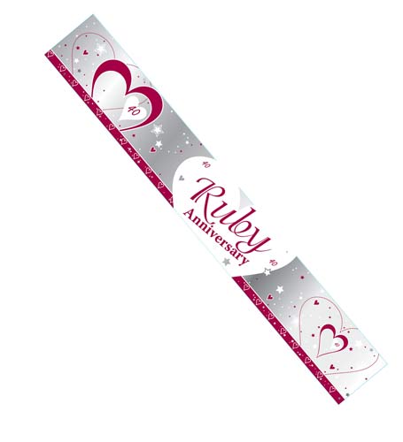 Ruby Anniversary Banner