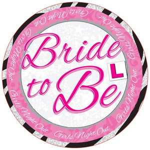 Bride To Be Holographic Jumbo Badge