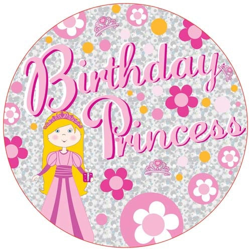 Birthday Princess Jumbo Badge