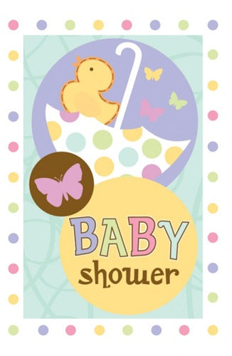 Baby Shower Invitations And Envelopes (8 Pack)