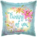 Thinking of You Cushion Helium Filled Foil Balloon