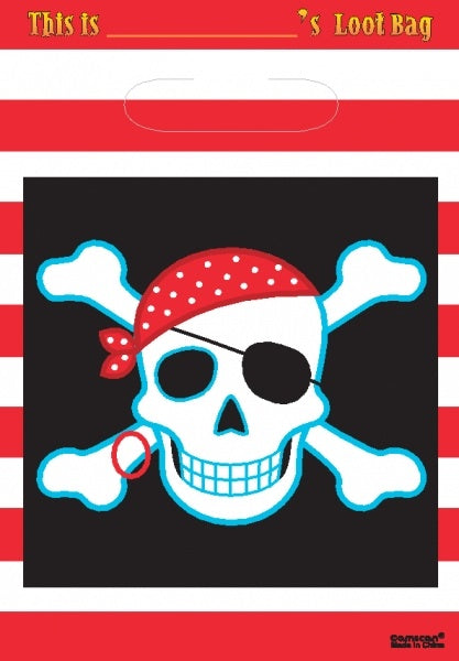 Pirate Party Loot Bags x8