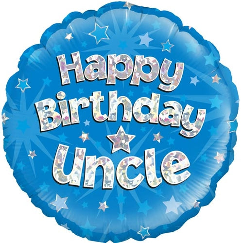 Happy Birthday Uncle Helium Filled Foil Balloon