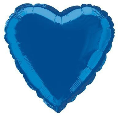 Royal Blue Heart Shape Helium Filled Foil Balloon