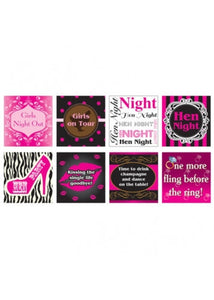 Hen Night Drink Bottle Labels