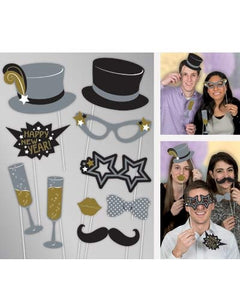 Jazzy New Year Photo Props (10 Pieces)