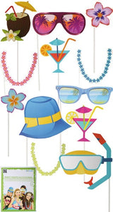 Beach Party Photo Props (12 Pieces)