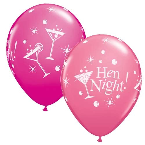 Hen Night Latex Balloons x10 (Sold loose)