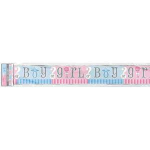 Boy Or Girl? Holographic Baby Shower Banner