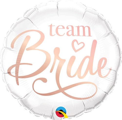 Team Bride Helium Filled Foil Balloon