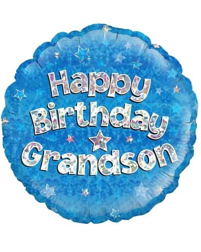 Happy Birthday Grandson Helium Filled Foil Balloon