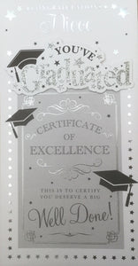 Congratulations Niece You've Graduated Greeting Card