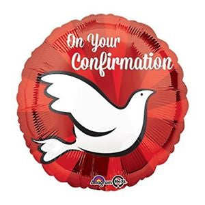 On Your Confirmation Helium Filled Foil Balloon