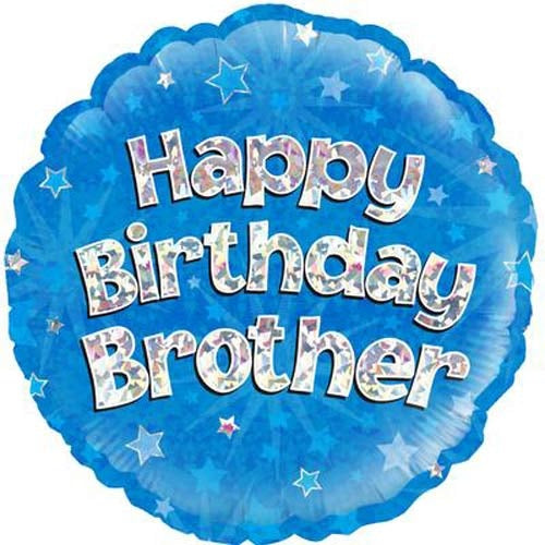 Happy Birthday Brother Helium Filled Foil Balloon
