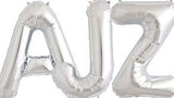 Silver Letter Helium Filled Supershape Foil Balloon