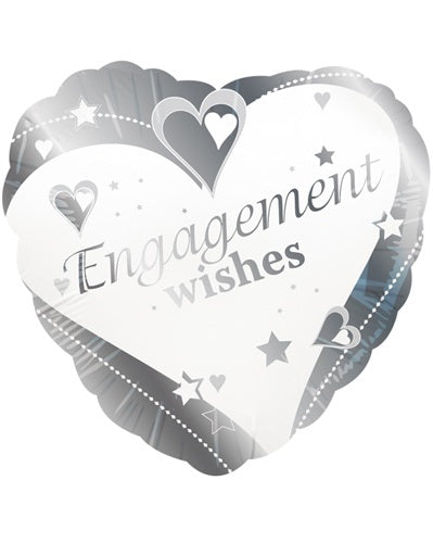 Engagement Wishes Helium Filled Foil Balloon