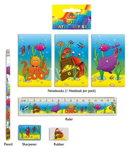 Sealife 5 Piece Stationery Set