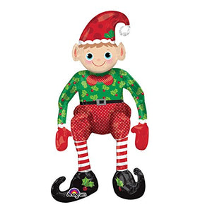 Sitting Elf Air Fill Supershape Foil Balloon