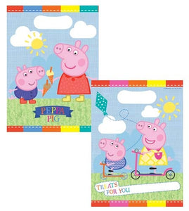 Peppa Pig Party Loot Bags x8