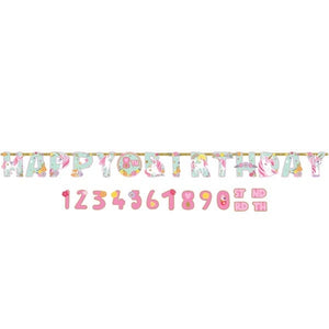 Magical Unicorn Add An Age Jumbo Letter Banner Kit