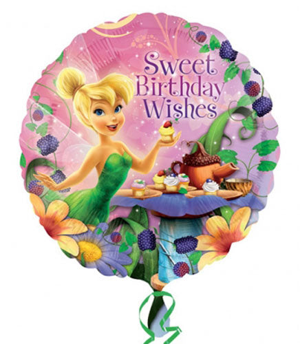 Disney Fairies Tinkerbell Happy Birthday Helium Filled Foil Balloon