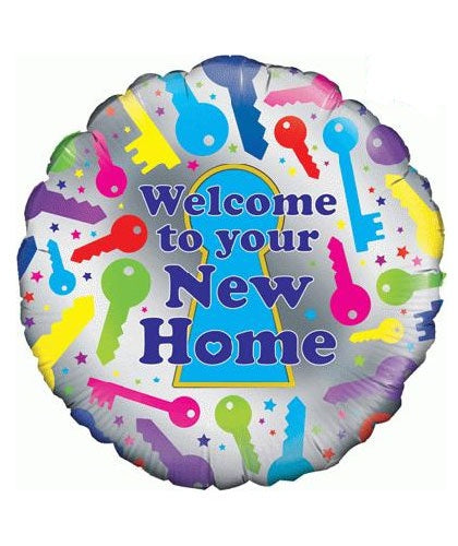 Welcome To Your New Home Helium Filled Foil Balloon