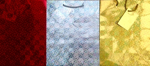 Holographic Perfume Gift Bag In A Choice Of Three Colours