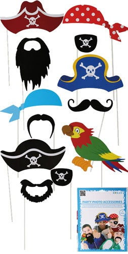 Pirate Party Photo Props (12 Pieces) – Paul's Party Zone