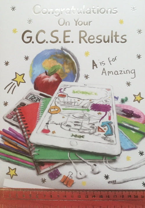 Congratulations On Your GCSE Results Greeting Card