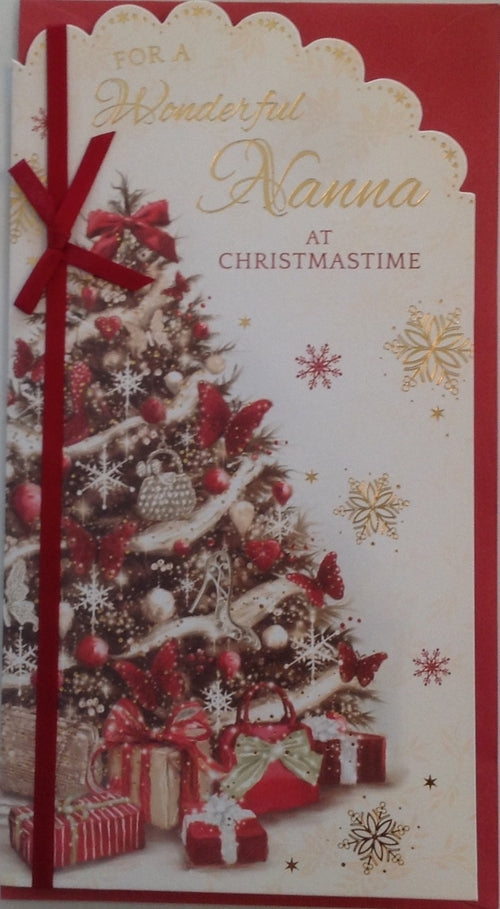 For A Wonderful Nanna Christmas Greeting Card