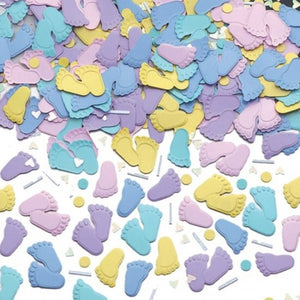 Embossed Pitter Patter Metallic Confetti 14g