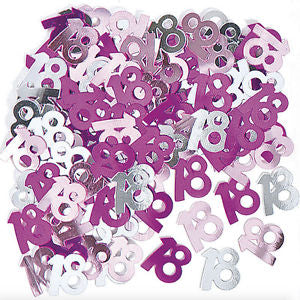 Pink And Silver 18 Metallic Confetti 14g