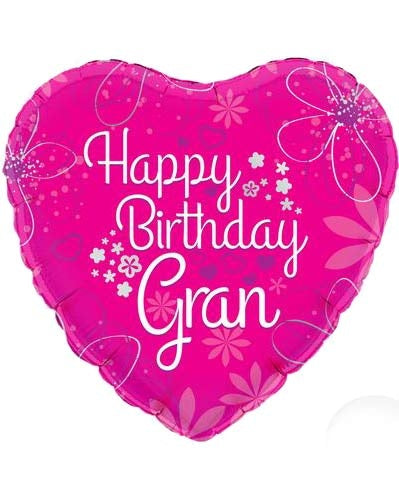 Happy Birthday Gran Helium Filled Foil Balloon