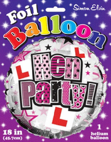 Hen Party Helium Filled Foil Balloon
