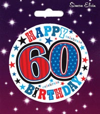 Happy 60th Birthday Jumbo Badge