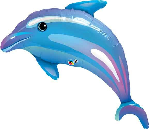 Dolphin Supershape Helium Filled Foil Balloon