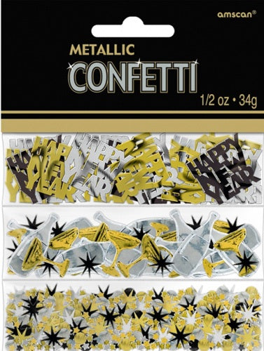 New Year Metallic Confetti 34g