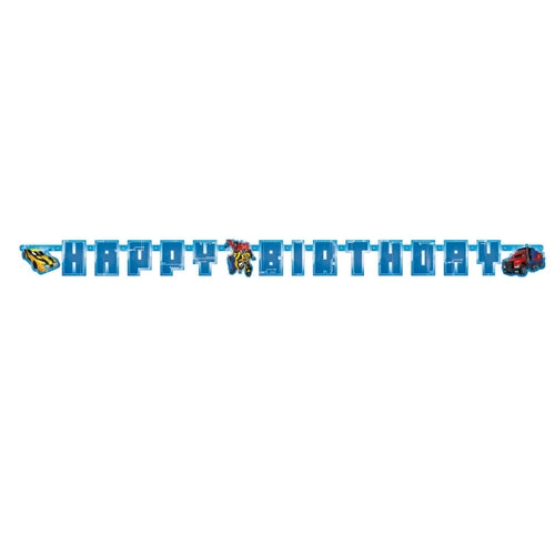 Transformers Happy Birthday Letter Banner