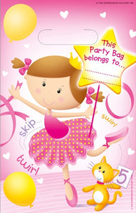 Ballerina Party Loot Bags x8