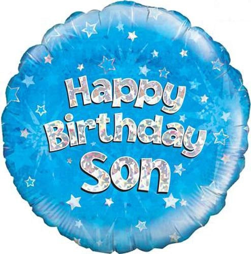 Happy Birthday Son Helium Filled Foil Balloon