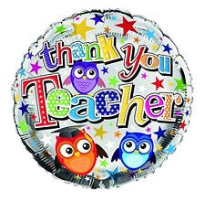 Thank You Teacher Helium Filled Foil Balloon